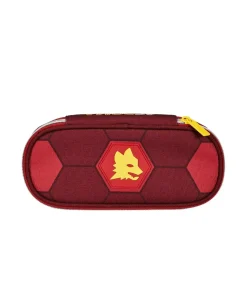 AS Roma Astucci E Penne<Astuccio porta penne rotondo logo lupetto,