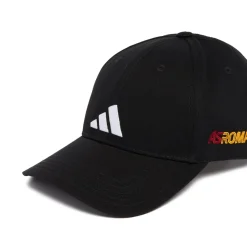 Uomo AS Roma Cappellini E Berretti|Cappellini E Berretti<Cappellino con Logo Adidas, Nero