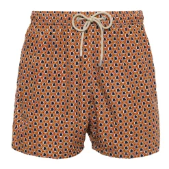 Uomo AS Roma Mare E Piscina|Costumi Da Bagno<Costume da bagno Saint Barth Logo Lupetto Micro Fantasy, Uomo, Arancione