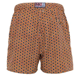 Uomo AS Roma Mare E Piscina|Costumi Da Bagno<Costume da bagno Saint Barth Logo Lupetto Micro Fantasy, Uomo, Arancione