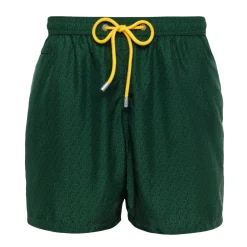 Uomo AS Roma Costumi Da Bagno|Mare E Piscina<Costume da bagno Saint Barth Logo ASR Micro Fantasy, Uomo, Verde