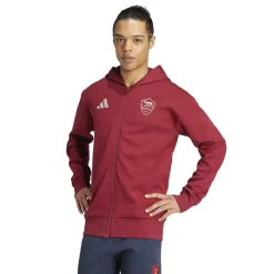 Uomo AS Roma Felpe<Felpa con Zip , Uomo, Rosso