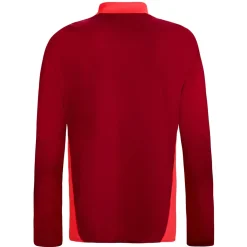 Uomo AS Roma Felpe<Felpa da Allenamento Coach con Zip a Metà , Rossa, Uomo