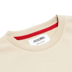 AS Roma Felpe<Felpa girocollo logo ASR, Bambini, Crema