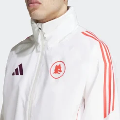 Uomo AS Roma Giacche<Giacca impermeabile , Bianco