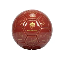 AS Roma Palloni<Pallone da calcio con autografi calciatori 2024/25, Taglia 1