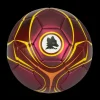 AS Roma Palloni<Pallone da calcio finitura metallizzata e Logo Lupo, Taglia 1