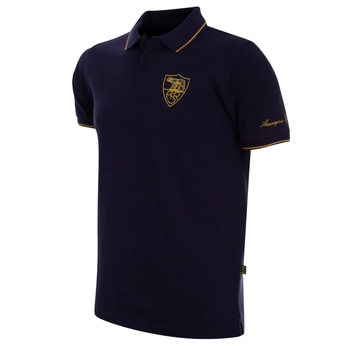 Uomo AS Roma T-shirts E Polo<Polo Heritage , Adulto, Blu