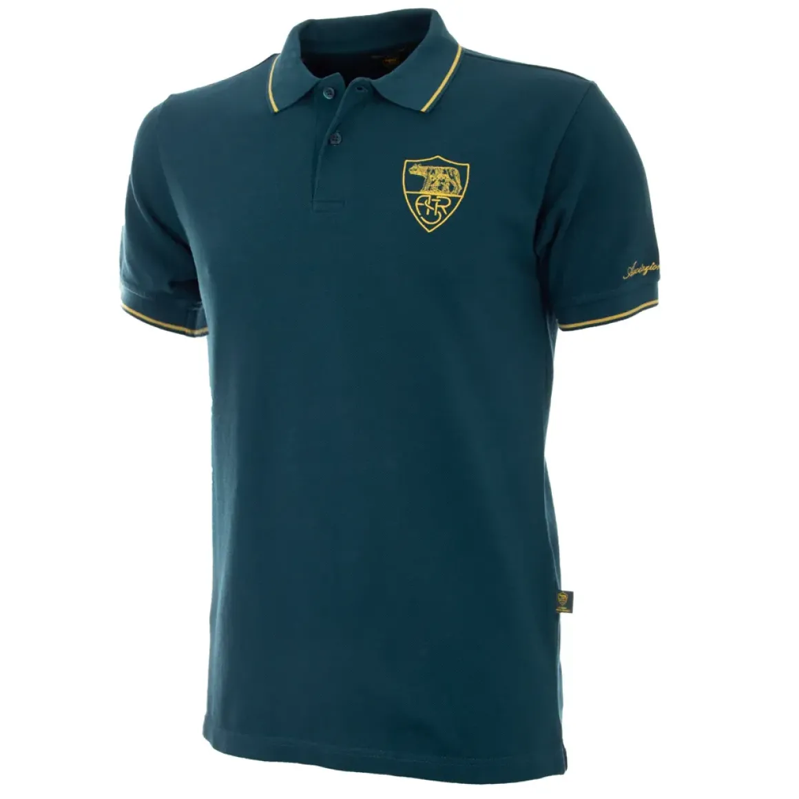 Uomo AS Roma T-shirts E Polo<Polo Heritage , Adulto, Verde