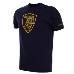 Uomo AS Roma T-shirts E Polo<T-shirt Heritage logo Crest, Uomo, Blu