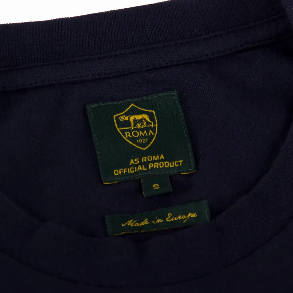 Uomo AS Roma T-shirts E Polo<T-shirt Heritage logo Crest, Uomo, Blu