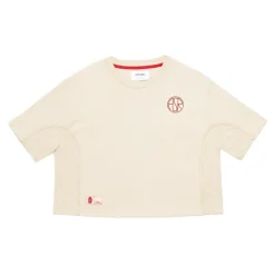 Donna AS Roma T-shirts E Polo<T-shirt cropped logo ASR, Donna, Crema