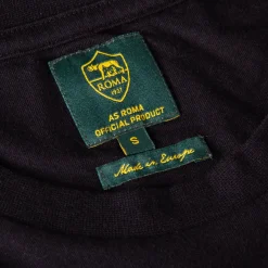 Uomo AS Roma T-shirts E Polo<T-shirt Heritage , Adulto, Nero