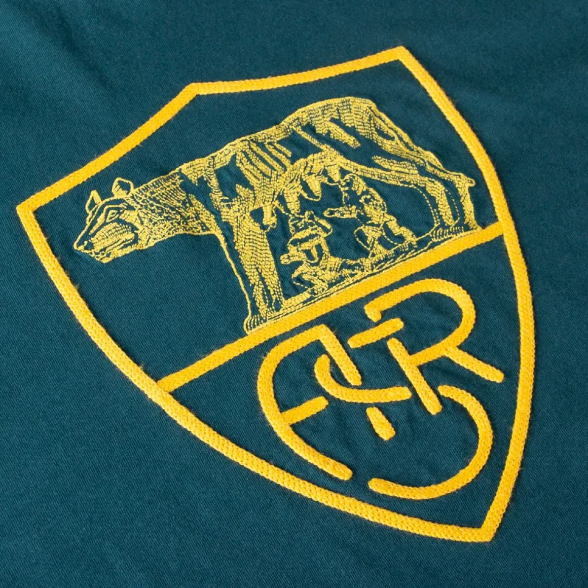 Uomo AS Roma T-shirts E Polo<T-shirt Heritage , Adulto, Verde