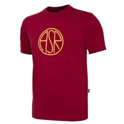 Uomo AS Roma T-shirts E Polo<T-shirt Heritage Logo , Adulto, Rosso