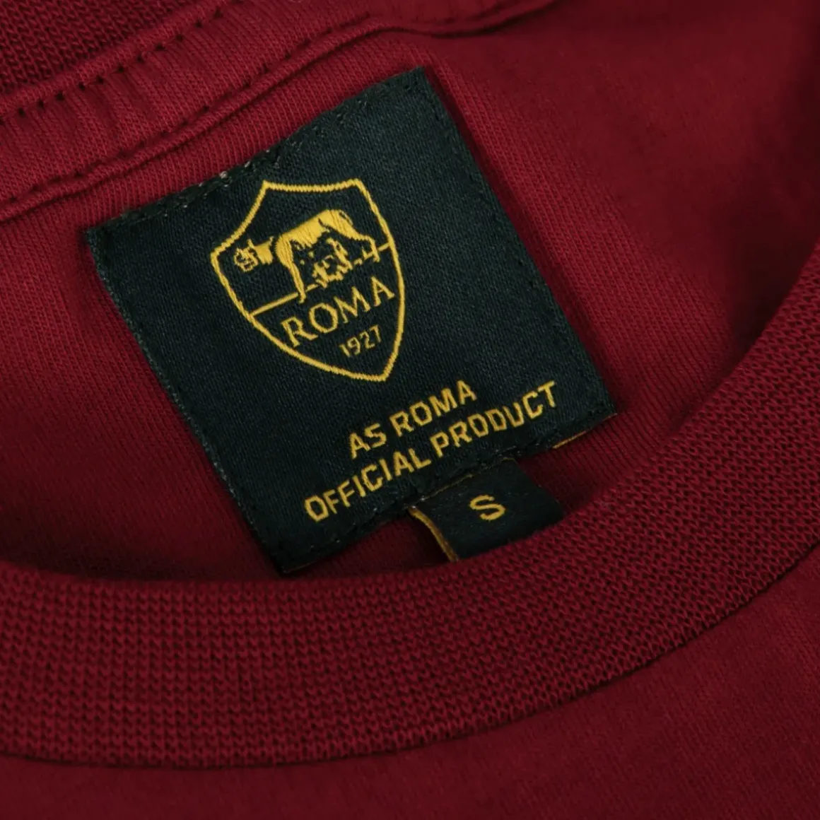 Uomo AS Roma T-shirts E Polo<T-shirt Heritage Logo , Adulto, Rosso