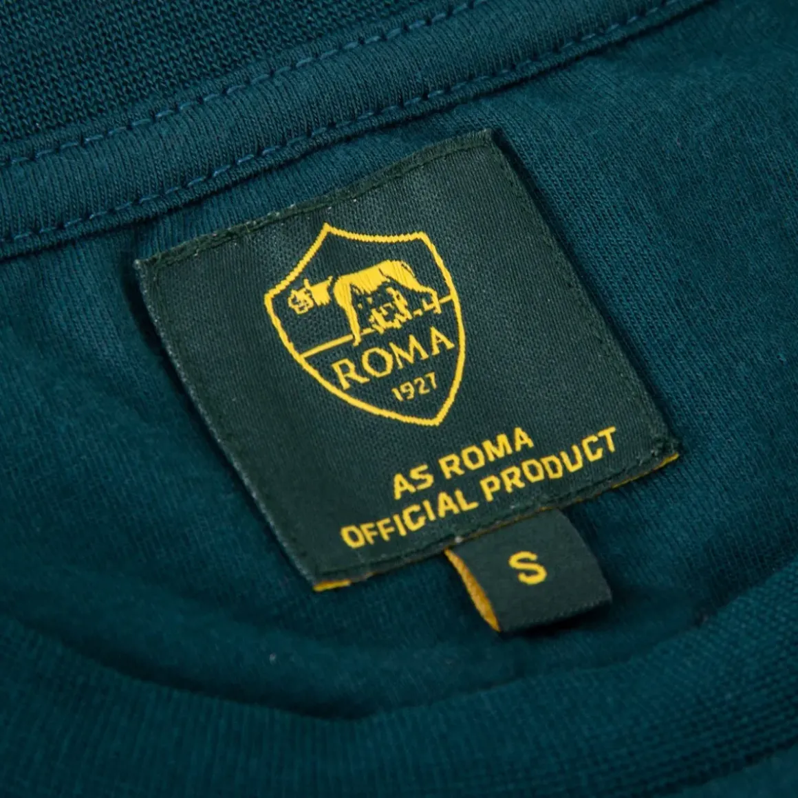 Uomo AS Roma T-shirts E Polo<T-shirt Heritage Logo , Adulto, Verde